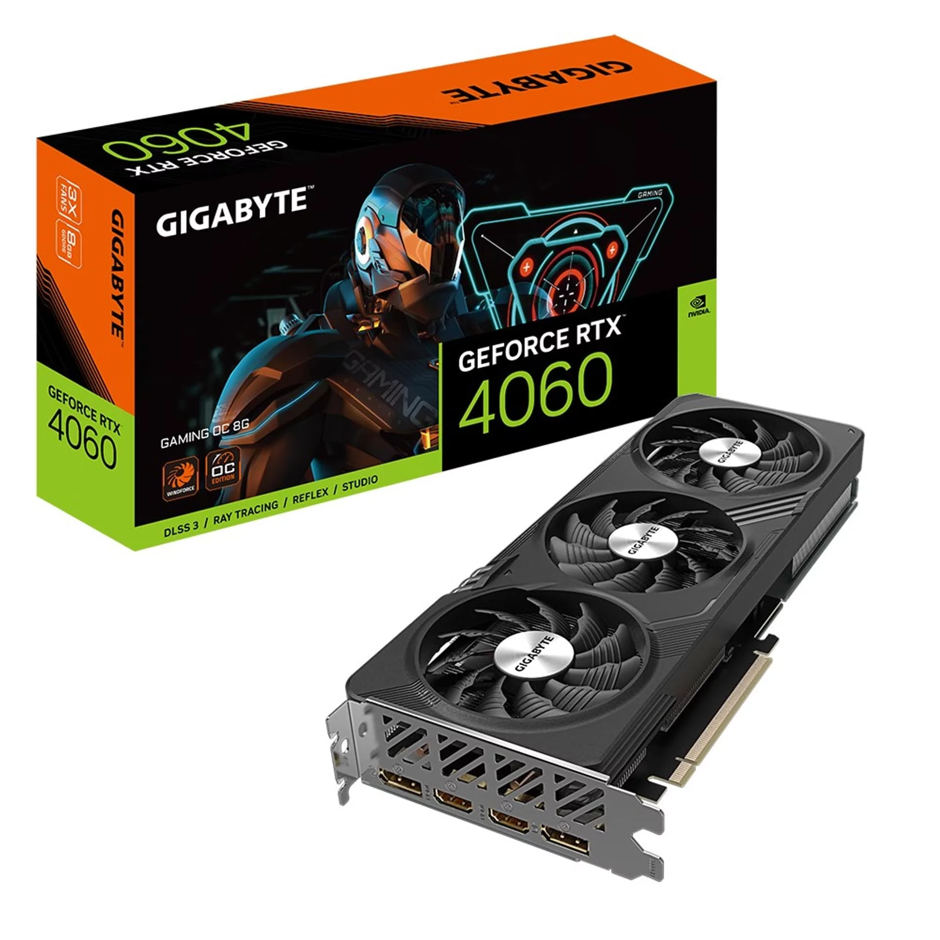 Gigabyte GeForce RTX 4060 GAMING OC - 8GB - GDDR6 - 128bit GV-N4060GAMING OC-8GD