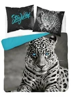 Pościel - Detexpol Pościel bawełniana 220x200 gepard 3737 A 2 poszewki 70x80 Holland Natura 69 - miniaturka - grafika 1