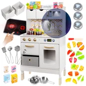 Zabawki AGD - Kuchnia Drewniana Kinderplay Dla Dzieci Światło - miniaturka - grafika 1