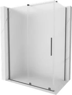 Mexen Velar kabina prysznicowa rozsuwana 150x80 cm, szron, gun metal - 871-150-080-31-95 - Kabiny prysznicowe - miniaturka - grafika 1