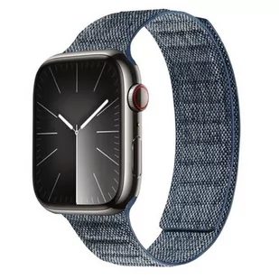 Pasek CRONG Melange do Apple Watch 4/5/6/7/8/9/SE/SE 2/SE 2022/Ultra/Ultra 2 (42/44/45/49mm) Granatowy - Akcesoria do smartwatchy - miniaturka - grafika 1
