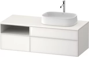 Duravit Zencha Szafka podumywalkowa wisząca 130x55 cm biała ZE4829064840000 - Szafki łazienkowe - miniaturka - grafika 1