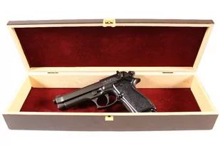 REPLIKA BERETTA 92 z 1975r W PUDEŁKU DENIX MODEL 1254+P01 - Repliki - broń - miniaturka - grafika 1