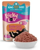 Mokra karma dla kotów - Lucky Lou Lifestage Adult Drób i kaczka saszetka 300g - miniaturka - grafika 1