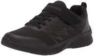 Buty dla chłopców - Skechers Sneakersy Microspec Texlor dla chłopców, Czarne wykończenie tekstylne, 33.5 EU - miniaturka - grafika 1