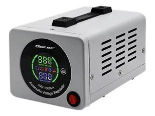 QOLTEC 50723 Automatyczny stabilizator napięcia AVR 1000VA - Listwy zasilające - miniaturka - grafika 1