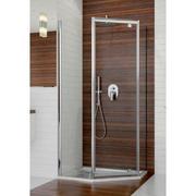 Kabiny prysznicowe - Sanplast TX PKDJ/TX5b-90 kabina prysznicowa 90 cm pięciokątna srebrny błyszczący/szkło przezroczyste 600-271-0930-38-401 - miniaturka - grafika 1