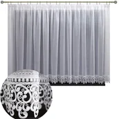 Firany - Firanka batyst gotowa z gipiurą 300x150 cm biała - miniaturka - grafika 1