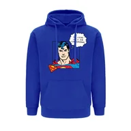 Bluzy męskie - Bluza męska z kapturem Superman 037 DC Niebieski L - miniaturka - grafika 1