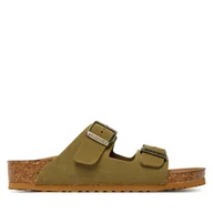 Buty dla chłopców - Klapki Birkenstock Arizona Kids Vegan 1027829 S Zielony - miniaturka - grafika 1