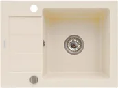 Zlewozmywaki - Pyramis Zlew SPARTA 59x44) 1B 1D wanilia 70076101) 70076101 - miniaturka - grafika 1