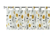 Firany - Lambrekin Na Szelkach, Biało-Szara, 130 × 40 Cm, Magic Collection - miniaturka - grafika 1