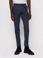 Spodnie męskie - Boss Spodnie materiałowe Schino-Modern 2 50436144 Granatowy Slim Fit - miniaturka - grafika 1