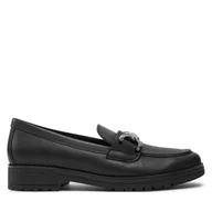 Półbuty damskie - Loafersy Gabor 55.251.27 Czarny - miniaturka - grafika 1