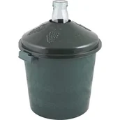 Domowy wyrób alkoholu - Balon do wina 10 l w zielonym koszu plastikowym Browin - miniaturka - grafika 1