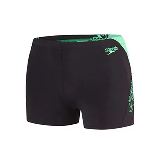 Spodenki męskie - Speedo Speedo męski wysięgnik splice aquashorts Black/Fake Green 28 8108559690 - grafika 1