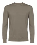 Swetry męskie - Sweter męski z kaszmiru i wełny merynosów merino kaszmirowy M umbra 156 - miniaturka - grafika 1