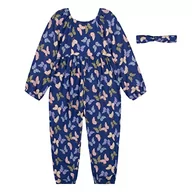 Ozdoby do włosów - Levi's Dziecięcy kombinezon i opaska na głowę zestaw dla dziewczynek, Twilight Blue, 24 Miesiące - miniaturka - grafika 1