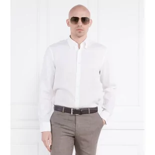 Oscar Jacobson Lniana koszula | Regular Fit - Koszule męskie - miniaturka - grafika 1