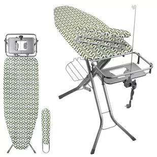 Deska do prasowania Aleglo 130 x 48 cm zielona + rękawnik - Deski do prasowania - miniaturka - grafika 1