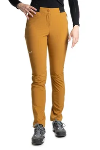 Spodnie pedroc 4 dst women-golden brown - SALEWA - Spodnie sportowe damskie - miniaturka - grafika 1