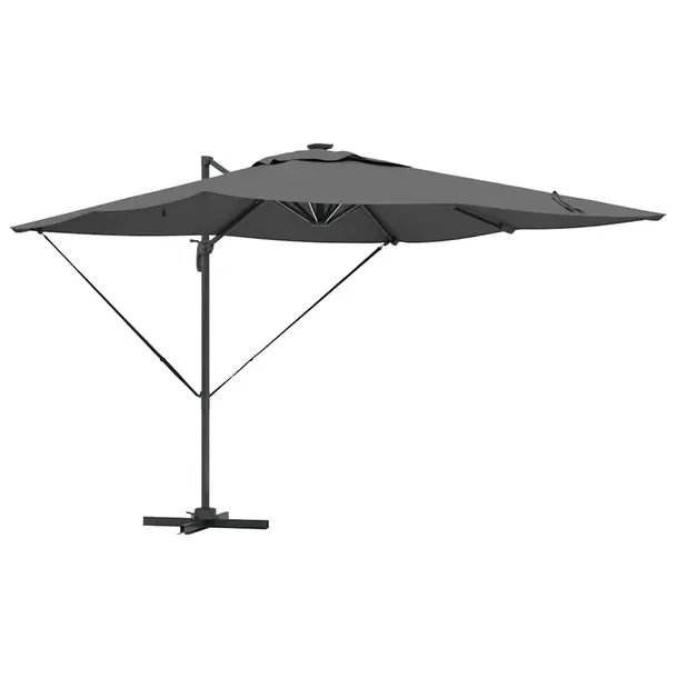 Parasol plażowy Ze LED Lights Antracyt 286 x 284 x 270 cm