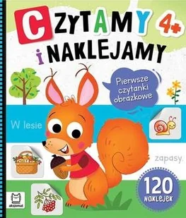 Czytamy i naklejamy. Pierwsze czytanki obrazkowe 4+ - Agnieszka Bator - książka - Literatura popularno naukowa dla młodzieży - miniaturka - grafika 1