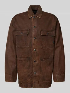 Kurtka o kroju relaxed fit z imitacji skóry model ‘Chore’ - Kurtki męskie - miniaturka - grafika 1