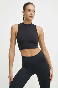 Reebok top treningowy Active Collective Dreamblend kolor czarny 100075391 - Koszulki sportowe damskie - miniaturka - grafika 1