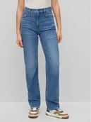 Spodnie damskie - Boss Jeansy Ada 50489824 Niebieski Straight Leg - BOSS - miniaturka - grafika 1