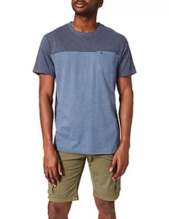 Koszulki męskie - Hurley Męski t-shirt M Blocked Ss Tee niebieski niebieski (Midnight Navy) XL HSP21SMT01657 - grafika 1