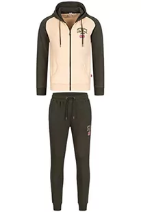 Lonsdale Męska bluza, oliwkowa/beżowa, 3XL - Bluzy męskie - miniaturka - grafika 1