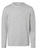 Swetry męskie - Jack & Jones Sweter z zawartością lnu - JJElinen Mężczyźni Bawełna niebieski marmurkowy, S - miniaturka - grafika 1
