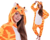 Piżamy chłopięce - Żyrafa Piżama Kigurumi Onesie Kostium 158 164 - miniaturka - grafika 1