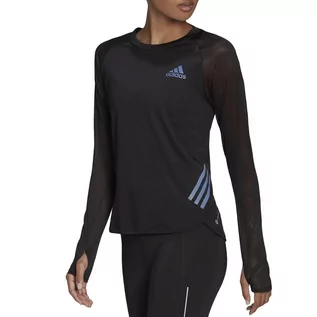 Koszulki i topy damskie - Koszulka adidas Parley Adizero Long Sleeve Running H57746 - czarna - Adidas - grafika 1
