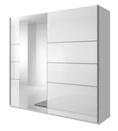 Szafy - Szafa Beta 58 2D 221X210 Biały Połysk / Lustro - miniaturka - grafika 1