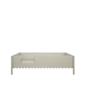 Łóżka dla dzieci i młodzieży - Łóżko retro Babushka oliwka zabudowane 90x200 - miniaturka - grafika 1