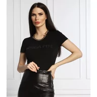Koszulki i topy damskie - Patrizia Pepe T-shirt MAGLIA | Slim Fit - miniaturka - grafika 1