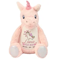 Maskotki i pluszaki - Maskotka Miś Jednorożec Na Prezent Urodziny METRYCZKA IMIĘ Wzory - miniaturka - grafika 1