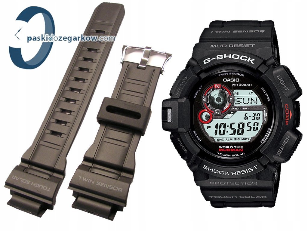 PASEK CASIO G-Shock G-9300 GW-9300-1 GW-9300 CZARNY MATOWY ORYGINAŁ