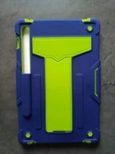 Etui do tabletów - Etui Case do Samsung S7 11 T870 Pancerne Granatowo Zielone - miniaturka - grafika 1