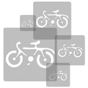 Szablony malarskie - Szablony Malarskie Wielokrotne 5 szt. // Rower - miniaturka - grafika 1