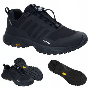 Buty Trekkingowe Męskie Alpinus Niskie Hydrotex W Góry Do Lasu Czarne - Buty trekkingowe męskie - miniaturka - grafika 1
