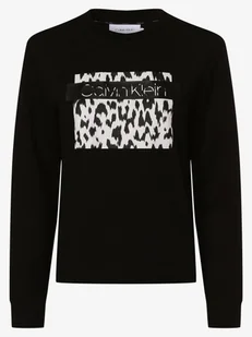 Calvin Klein - Damska bluza nierozpinana, czarny - Bluzy damskie - miniaturka - grafika 1