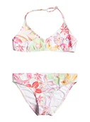 Stroje kąpielowe dla dziewczynek - Quiksilver Tropikalny Time Tri Bra Set Bikini Dziewczęce (Zestaw 1 szt.) - miniaturka - grafika 1