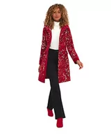 Płaszcze damskie - Joe Browns Damski kwiatowy szczegółowy płaszcz z kapturem na guziki, czerwony Multi, 16, Czerwony wiele - miniaturka - grafika 1