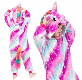 Piżamy chłopięce - Jednorożec Galaxy Piżama Dzieci Kigurumi 134 140 - grafika 1