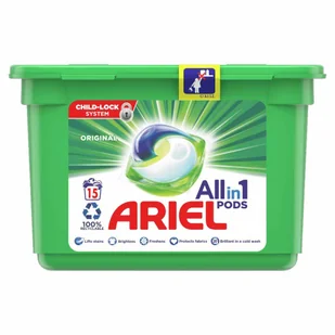 Ariel Uniwersalne Kapsułki do prania 15szt 378g - Środki do prania - miniaturka - grafika 1