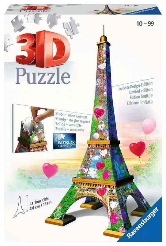 Ravensburger Puzzle 216 Elementów 3D Wieża Eifla