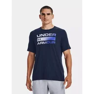 Koszulki sportowe męskie - Koszulka fitness męska UNDER ARMOUR 1329582 z krótkim rękawem - miniaturka - grafika 1